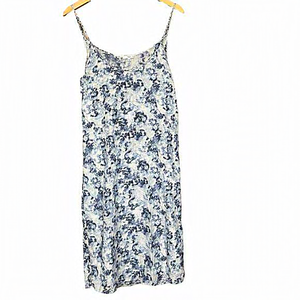 Aje Spaghetti Strap Blue White Dress‎ Women Size AU 10 US 6